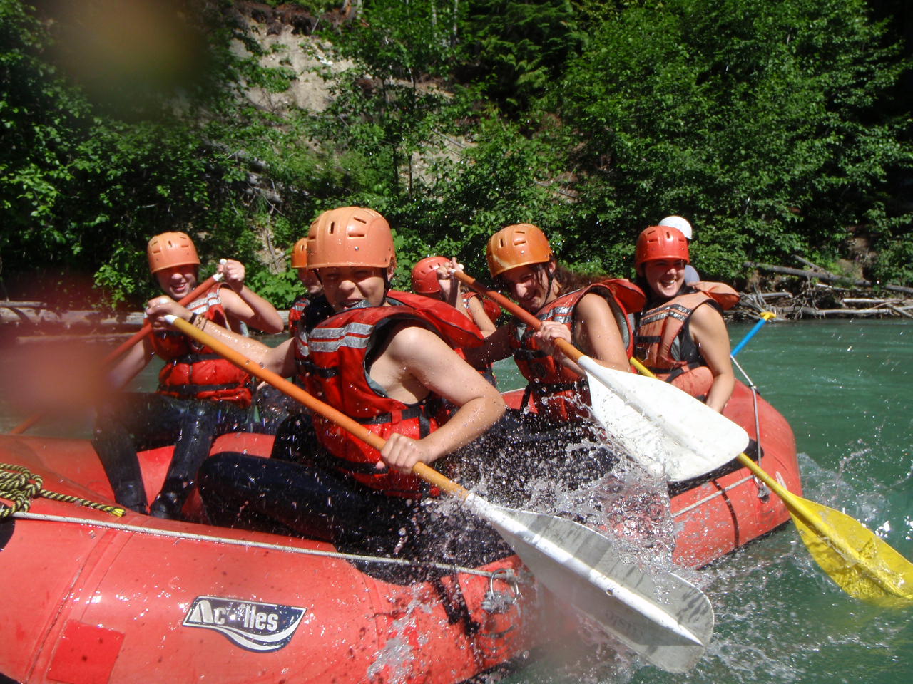 Activité rafting pour ce moment de summer camp