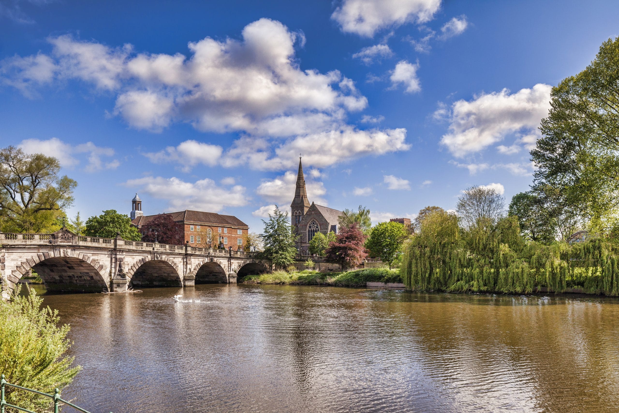 Petite cité médiévale de Shrewsbury, en Angleterre, à découvrir en séjour linguistique en Angleterre