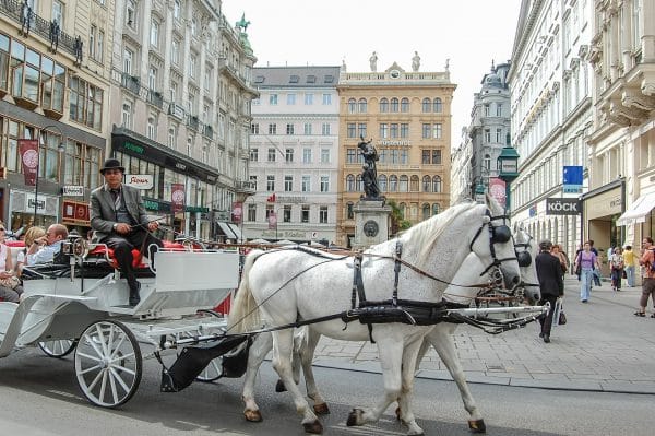 Ballade en calèche au centre ville de Vienne
