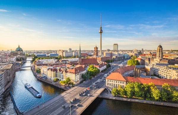 Vue aérienne de la ville de Berlin à découvrir lors de votre futur séjour linguistique en Allemagne