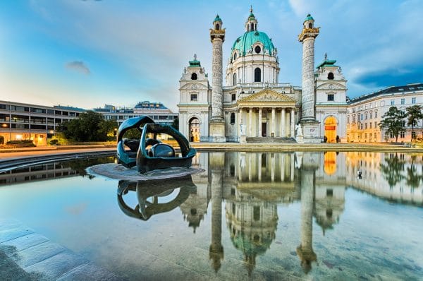 Église Saint-Charles baroque de Vienne, à découvrir en séjour linguistique Autriche