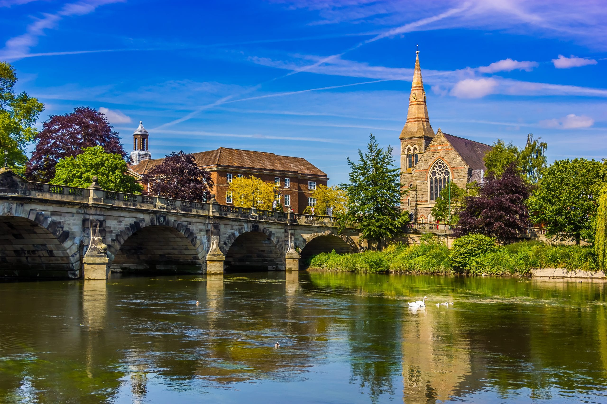 ville de Shrewbury, comte de Shropshire, Angleterre