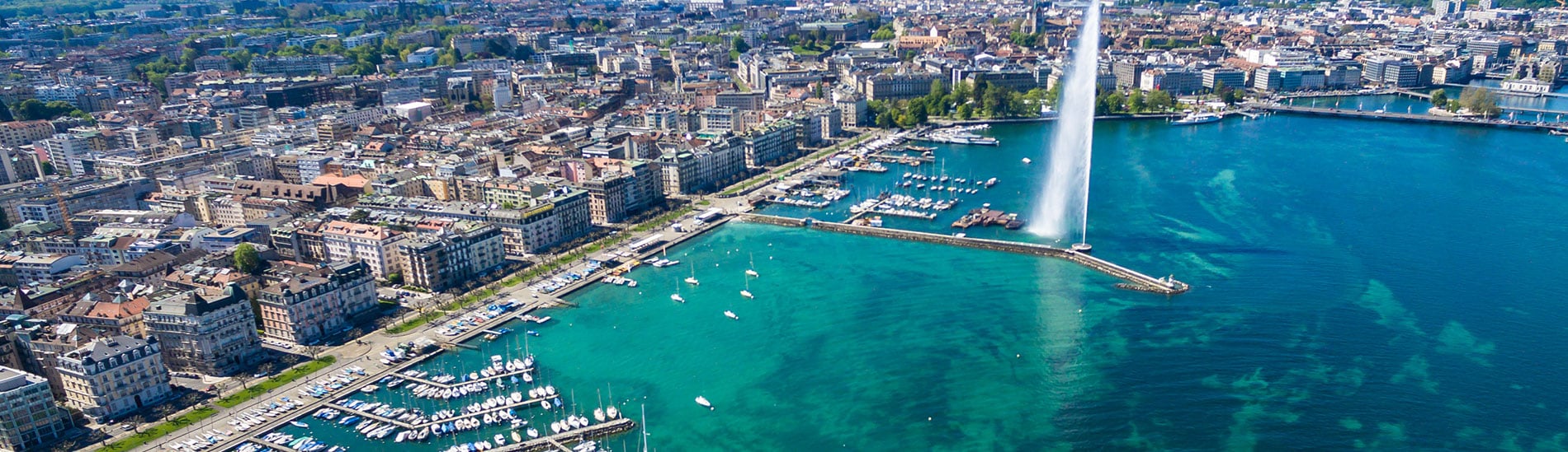 Jet d'eau de Genève, à découvrir lors de votre séjour linguistique en Suisse