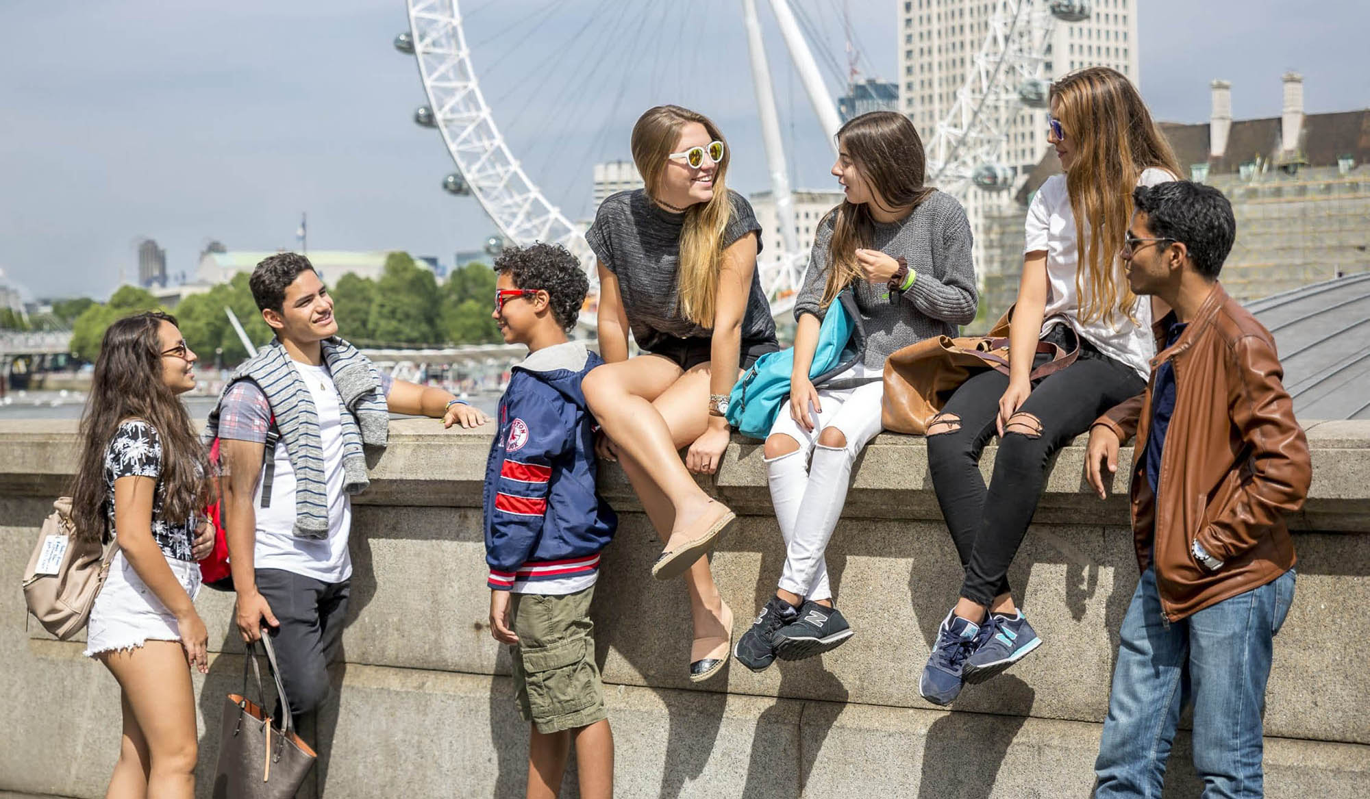 adolescents en excursion à Londres durant leur séjour linguistique