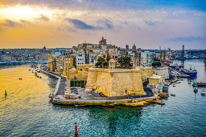 Grand port fortifié de la Valette, à découvrir lors de votre séjour linguistique à Malte